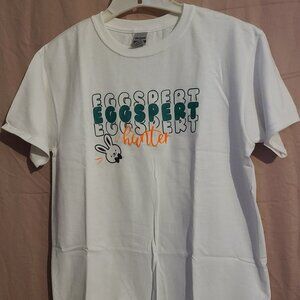 Eggspert Egg Hunter Easter Shirt | Bunny Graphic Tee | Kids Spring Top